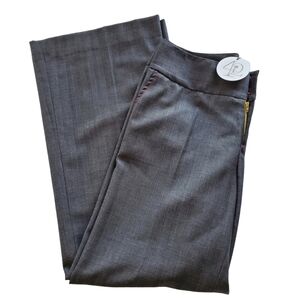Park Dean Gray Wool Pants Wide Leg Trousers Size 8 NEW